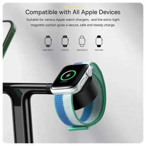 Baseus 20W Swan 3-in-1 Wireless Magnetic Charging Bracket Black