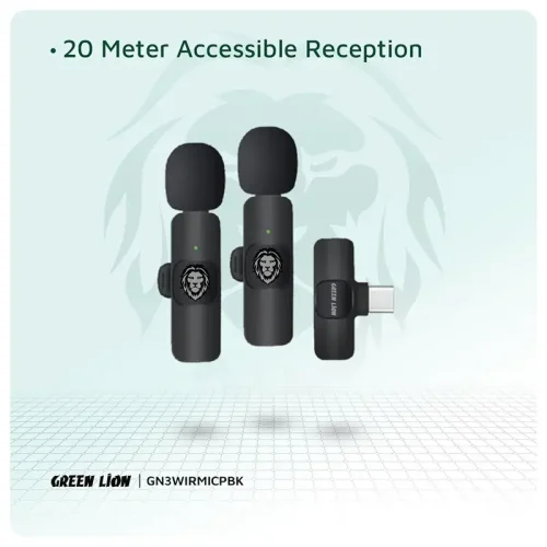 Green Lion 3 in 1 Wireless Microphone gadgetflex.lk